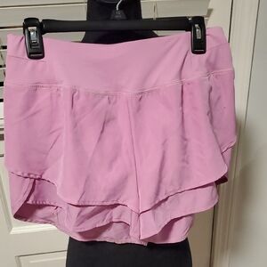 Simply Southern Pink Layered Athletic Shorts
